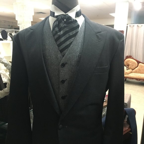 NWT Horst Tweed Vest Adjustable Waistcoat Grey - Picture 2 of 15